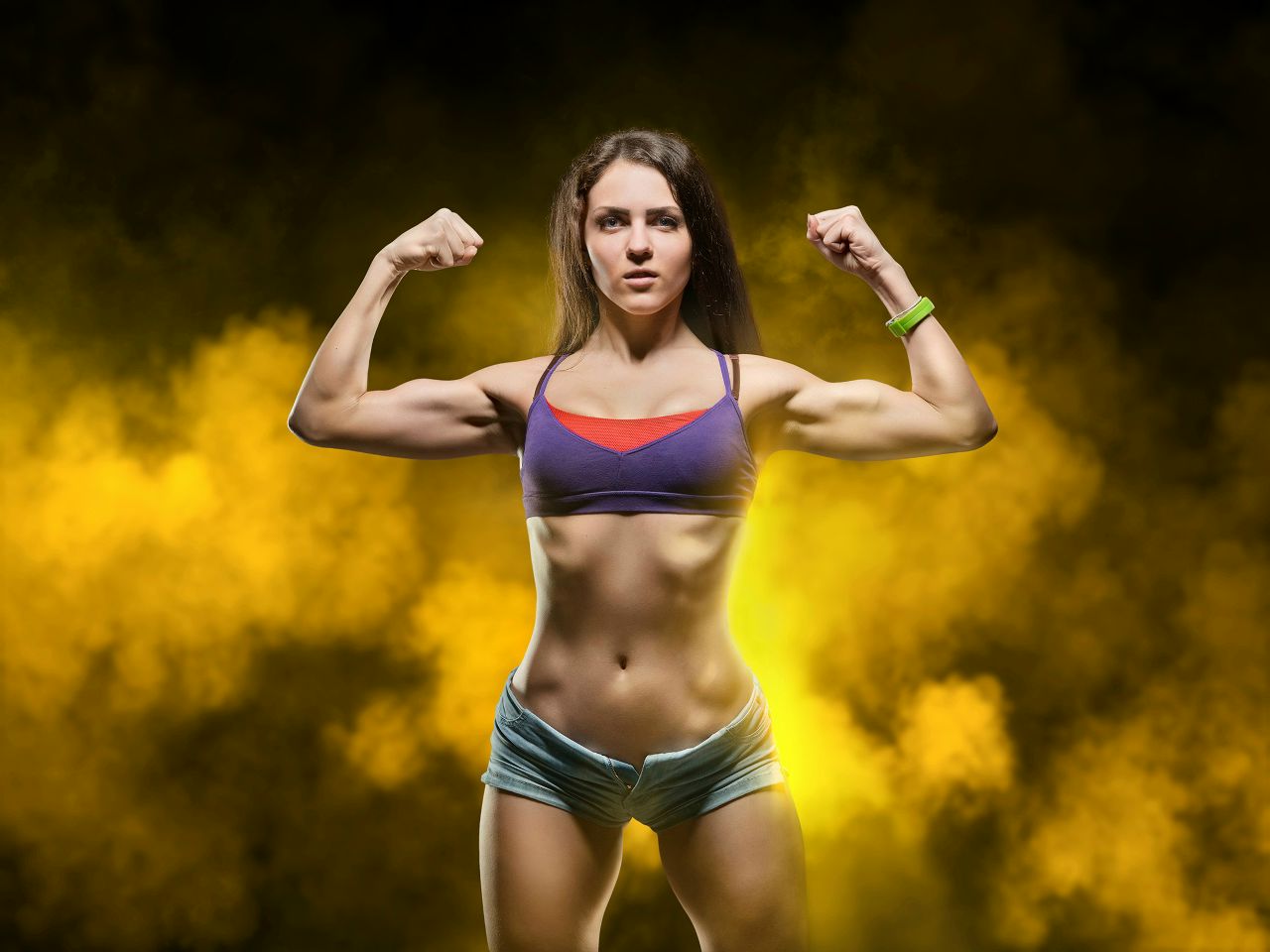 Athletic girls in Xian